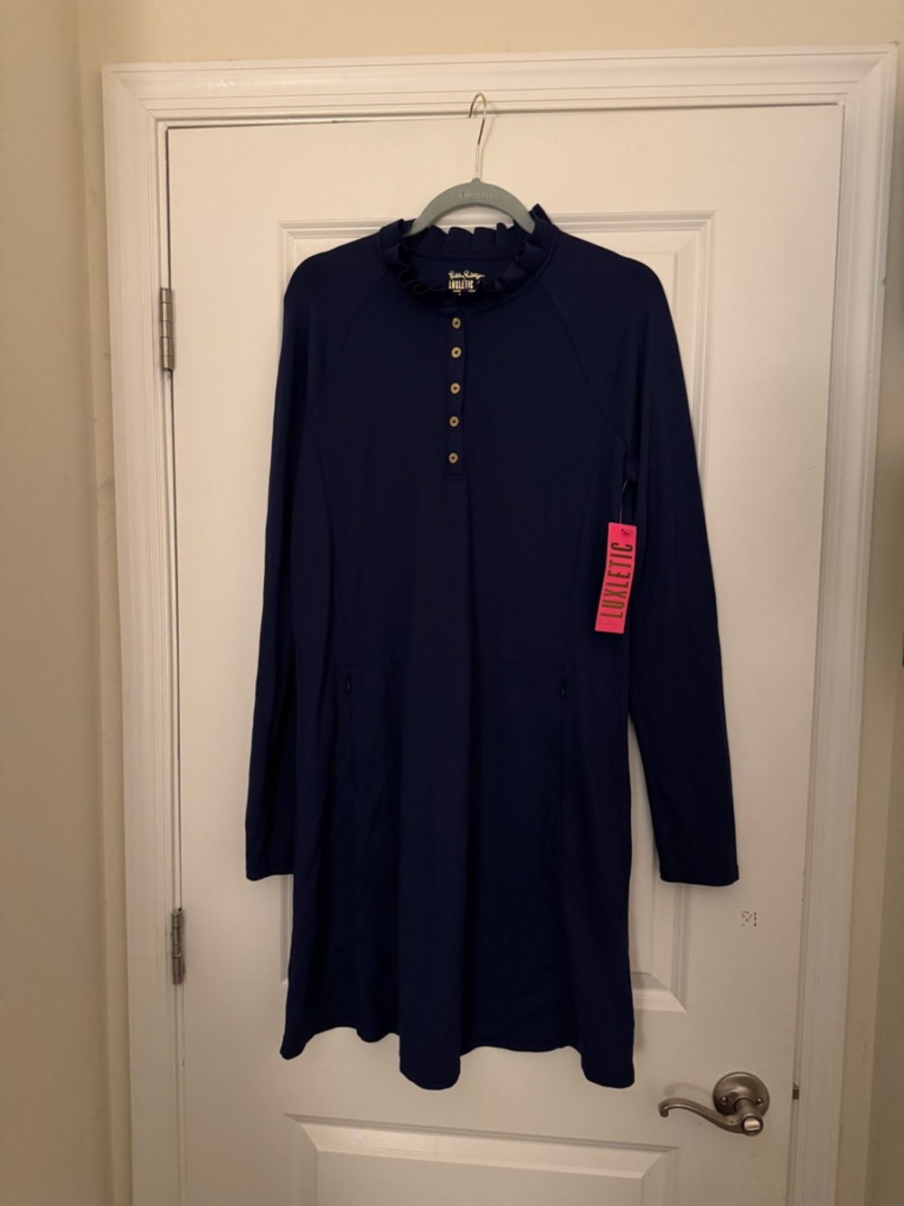 Lilly Pulitzer Luxletic navy dress size L